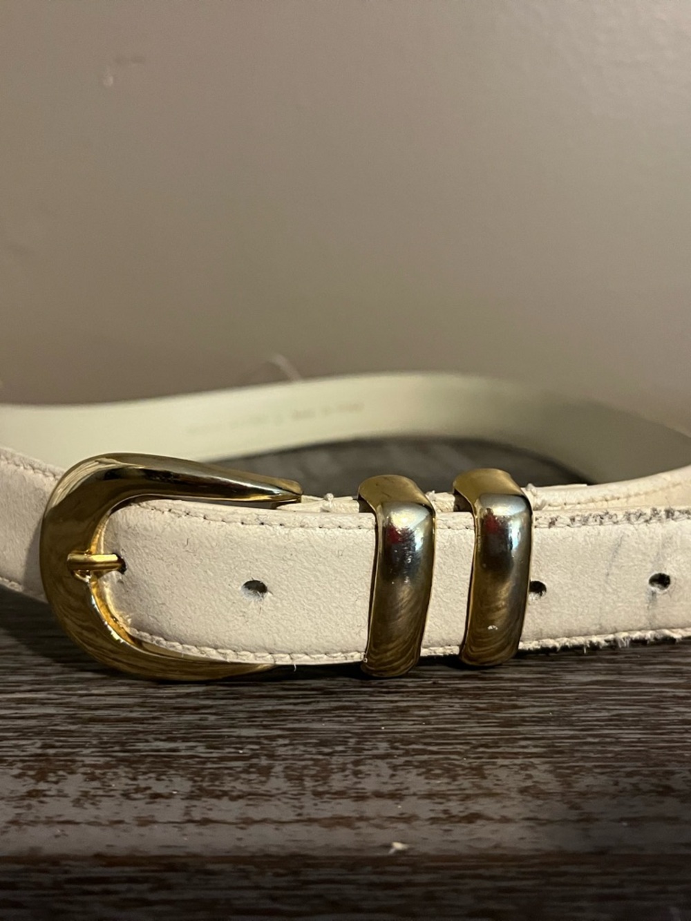 Vintage Genuine Leather Belt Large 1 inch x 40 inches